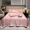 Lujo Ligero Seda Lavada Bordada Digital Quilt de Verano de Ala Ancha Juego de Cuatro Piezas Quilt de Enfriamiento de Verano para Aire Acondicionado Venta al por Mayor Dropshipping Transfronterizo
