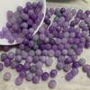 Cuentas redondas de jade violeta natural de 6 mm, cuentas de jade Bashan, joyería para bricolaje, pulsera, collar, cuentas de jade, accesorios al por mayor