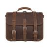 Maletín multicompartimento de piel de caballo loco para hombre, estilo retro transfronterizo, de piel de vaca, bolso de viaje de gran capacidad y cuero genuino.