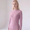 Sunshine de Inverno340G Gola Alta Redonda Frente e Verso Lado Pelo Escovado Outono/Inverno Blusa Térmica Feminina