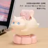 Adorno Giratorio de Cristal Cat Le You You Modelo Nuevo Decoración de Escritorio Regalo para Escritorio de Oficina Muñeca Descompresora Gato Lindo