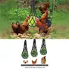 Saco de rede para alimentação de frango, saco de rede dispensador de grãos para ração, suprimentos de alimentação suspensos, saco de rede para alimentação de aves