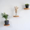 Estante de pared transfronterizo sala de estar tabique de pared estante de pared redondo de madera estante decorativo de pared para TV
