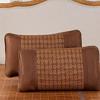 Colchoneta de Verano Fresca Funda de Almohada Funda de Almohada para Adultos Funda de Almohada de Esterilla de Ratán Funda de Almohada Núcleo de Almohada Funda de Almohada Fresca Individual Dos Pares