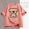 Camiseta feminina branca de manga curta, nova roupa feminina de corte solto, top moderno chique de verão, camiseta feminina de nicho com gola redonda