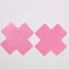 Patch de Silicone para Seios Transversal 16 Cores Seda e Cetim Anti-Amassado Descartável Patch Sexy para Seios Patch Cruzado para Seios Atacado
