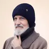 Nuevo gorro de punto para hombres de mediana edad y mayores, otoño e invierno, forrado de polar, engrosado, protector de orejas, cálido gorro de lana para personas mayores y abuelos