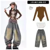 Ropa para Niñas de Jazz Danza Urbana de Moda Trajes de Presentación de Street Dance para Niños Estilo Dulce y Fresco para Grupos de Niñas Disfraces de Presentación de Baile para Niños