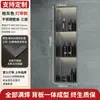 Oushumei Acero Inoxidable Empotrado Baño Acabado Metálico Producto Estante de Almacenamiento para Inodoro Gabinete Divisor