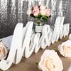 Comercio Exterior Boda Adornos de Madera Sr&Sra Decoración Mesa de Firmas Boda Foto Boda Letra Inglesa Accesorios para Sesión de Fotos