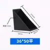 Protección de esquina de vidrio puerta corredera de madera embalaje protección de esquina de plástico anticolisión embalaje de baño fábrica mayorista protección de esquina triangular negra