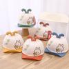 Gorra con visera para bebé de primavera y verano, gorra de béisbol de ala suave, lindo sombrero de conejo para niño, sombrero de bebé, comercio exterior M276