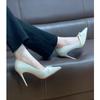 Tacones Altos Casuales Antideslizantes Diarios Slip-On Nuevo Estilo Celebridad de Internet Para Personas Bajas Muestran Alto Transpirables Zapatos de Tacón de Aguja para Mujer