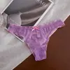 Calcinhas de Renda de Alta Qualidade Estilo Europeu para Mulheres, Novo Design Doce com Borda Franzida, Fio Dental Sexy de Cintura Baixa T-Pants
