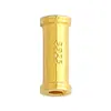 Prata 925 banhada a ouro antigo tubo redondo fino 2X5 pequenos acessórios DIY pulseira colar acessórios de tubo redondo versáteis