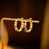Aretes de Aro de Personalidad Estilo Francés Tono Plateado, Aretes de Lujo de Alta Gama Inspirados en Chanel, Accesorios para Orejas Versátiles y Elegantes