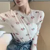 Camiseta de Manga Corta Holgada Adelgazante Ins para Mujer, Estilo Coreano con Estampado, Top Estudiante, Camiseta Básica Estilo Hyuna al por Mayor