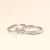 Anillo de Pareja Beso de Ángel Un par de anillos de boda para hombre y mujer sentido de diseño de fabricantes de anillos de nicho al por mayor