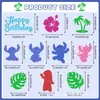 Lino Tema Puntada Amazon Decoración de Pastel de Cumpleaños Insertar Decoración de Postre Fiesta de Cumpleaños de Verano Océano Hawái