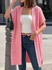 Cardigã de Tricô Roupa Feminina Europeia Americana Transfronteiriça Moda Simples Jaqueta Tricotada à Máquina Colete Solto Outono Inverno Novo Estilo de Inverno