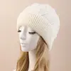 Chapéu Outono e Inverno Novo Estilo Masculino e Feminino Chapéu de Lã Ondulada Tricotado Quente e Fashionável Alta Elasticidade Chapéu Pulôver de Lã Transfronteiriço