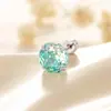 Henson Color Doble Gradiente Corte Rosa Circonita Acero de Titanio Tornillo Hélice Hélice de Oreja Uña de Oreja Nicho Pendientes de Alta Gama para Niña
