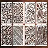 Plantilla nueva transfronteriza Serie temática de textura geométrica para Amazon Flores y plantas DIY Plantilla hueca Pizarra para copiar graffiti