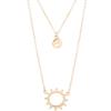 Colar Dupla Camada Sol Sorridente de Prata 925 Design Simples Sensação Feminino 2020 Nova Corrente de Clavícula Nicho