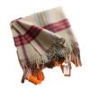 Cachecol de Inverno Estilo Britânico de Caxemira de Imitação Personalizado para Homens e Mulheres, High-End, Versátil, Xale Espesso e Quente