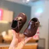 Zapatos Birkenstock para Niños Primavera y Otoño 2026 Zapatos Retro para Niñas de Moda Suela Suave Zapatos para Bebés Zapatos Elegantes de Cuero para Niños