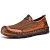 Sandálias de Malha Respirável 2024 Outono Transfronteiriças Tamanho Grande Slip-On Sapatos Casuais Bico Fechado Sapatos de Praia