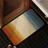 Tapete de Chão de Linho Retrô Americano Absorvente de Água Antiderrapante Resistente ao Desgaste Tapete para Pés Sala de Estar Banheiro Quarto Entrada Tapete de Chão Venda por Atacado