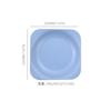Plato Redondo de Paja de Trigo de 20 cm, Plato de Comida para el Hogar, Plato de Fruta de Moda, Plato de Desayuno, Plato de Bocadillos, Estilo Nórdico