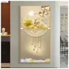 Nova Pintura Decorativa de Veado da Sorte Estilo Chinês Pintura Suspensa para Sala de Estar Sofá Pintura de Entrada Versão Vertical de Luxo Leve Corredor Pintura para Casa Luxo Leve