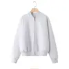 Moda Femenina Europea y Americana Transfronteriza AliExpress INS Estilo Popular Sudadera con Cremallera Estilo Bomber Pantalones de Terciopelo de Cintura Alta
