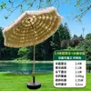 Guarda-Sol Pequeno para Exterior Chapéu de Palha Anti-Sol Chapéu de Palha Guarda-Sol para Exterior Decoração de Pátio Varanda Jardim Haste Reta Suporte