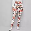 Tendencia de moda transfronteriza europea y americana: leggings estampados para mujer, pantalones ajustados, adelgazantes y elásticos, pantalones cortos de cintura alta.