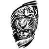 Artículos Populares Transfronterizos: Tigre Oscuro Audaz, Pez, Águila, Marcas de Rasguño de Escorpión, León Animal Pegatinas de Tatuaje Temporal