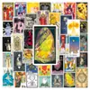 50 Piezas de Pegatinas de Graffiti de Tarot Retro, Taza de Agua, Notas para Maleta, Pegatinas para Casco de Bicicleta de Patineta