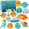 Kit de Costura para Educación Temprana Infantil Animales de la Selva Kit de Manualidades DIY de Fieltro Juguetes Soporta Personalización