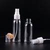 Botella pulverizadora transparente de PET de 5ml 10ml 30ml 60ml 100ml botella pulverizadora pequeña para reempaquetar agua desinfectante cosmética