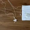Collar de Plata Coreano con Letra de Corazón para Mujer 2025 Nuevo Versátil para el Día a Día Cadena para Clavícula Estrella Accesorios de Diseño de Nicho