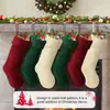 Medias de Navidad tejidas transfronterizas de Amazon, Medias decorativas de Navidad, Decoraciones para árbol de Navidad y ventanas, Adornos de media para regalo de Navidad