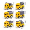 Coche de Juguete de Construcción de Tire hacia Atrás Camión de Bomberos de Simulación Infantil Modelo de Coche Pequeño Bolsa con Juguetes Mini para Niños