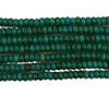 Abacuso de turquesa natural conta redonda furo reto pulseira com contas colar semiacabado feito à mão diy acessórios para joias atacado