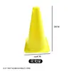 Cones Marcadores de Treinamento Preto e Branco Conjunto de Bandeiras de Grade Cones de Treinamento de Futebol Cones de Bloqueio de Estrada para Patinação Cones Marcadores de Treinamento com Inserção de Bandeira