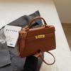 Moda Coreana Transfronteriza Portátil Bolso Kelly para Mujer 2025 Nuevo Trendy Nicho Axila Bolso Cuadrado Pequeño Bandolera