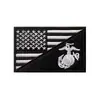 Bandeira dos EUA Caveira Punisher Selo de Velcro Bordado Tático Adesivo de Tecido com Logo Militar
