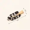Presilha de Cabelo Nova Estilo Verão Estampa de Leopardo Cor Café, Presilha de Franja, Grampo para Cabelos Soltos, Versátil e Estilosa, Nova Presilha Lateral para Outono e Inverno