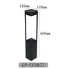 Luz led exterior para césped luz de jardín para césped luz de paisaje para patio de villa parque luz para césped cuadrada simple de aluminio